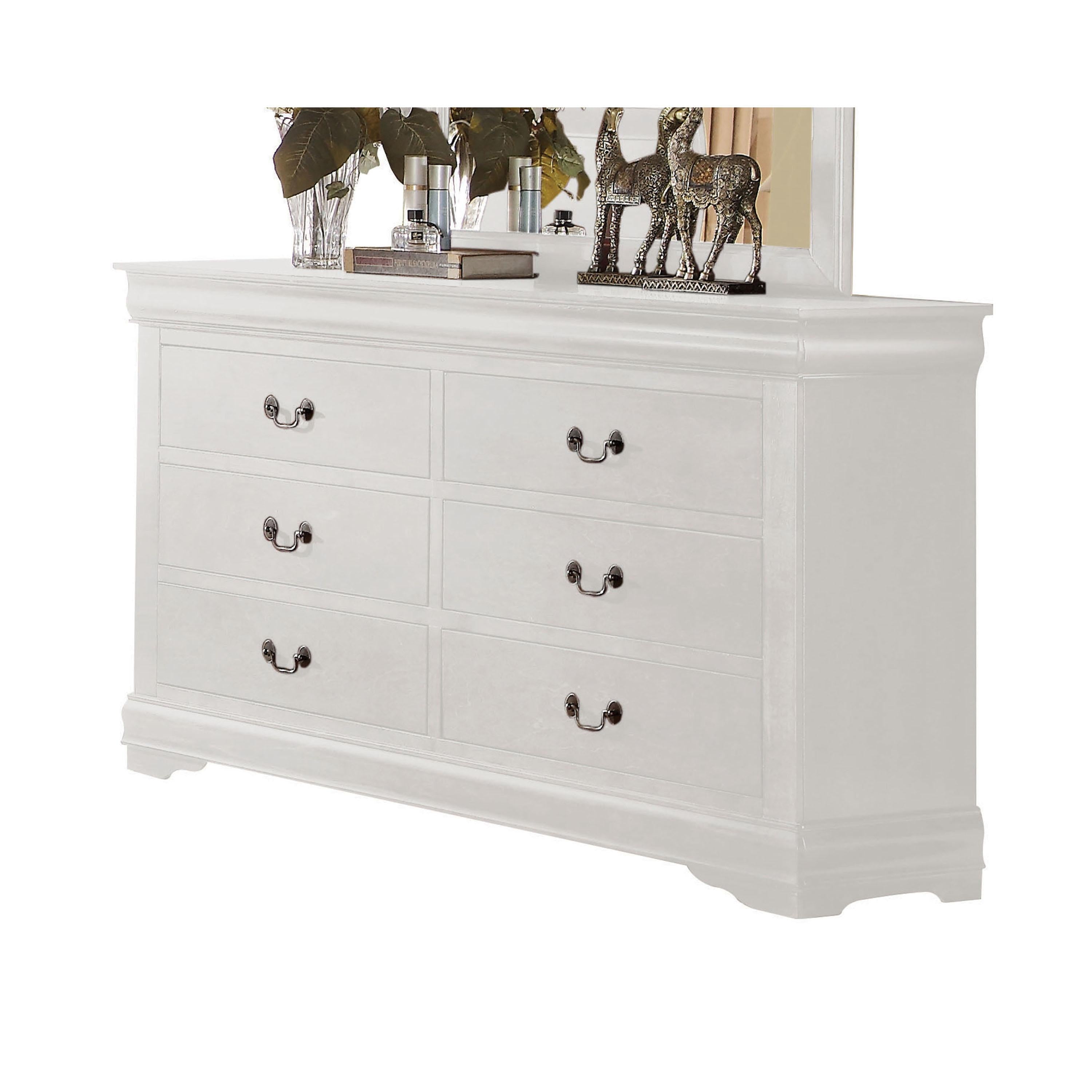 Louis Philippe White Dresser - Joseph's Furniture (East Orange, NJ)