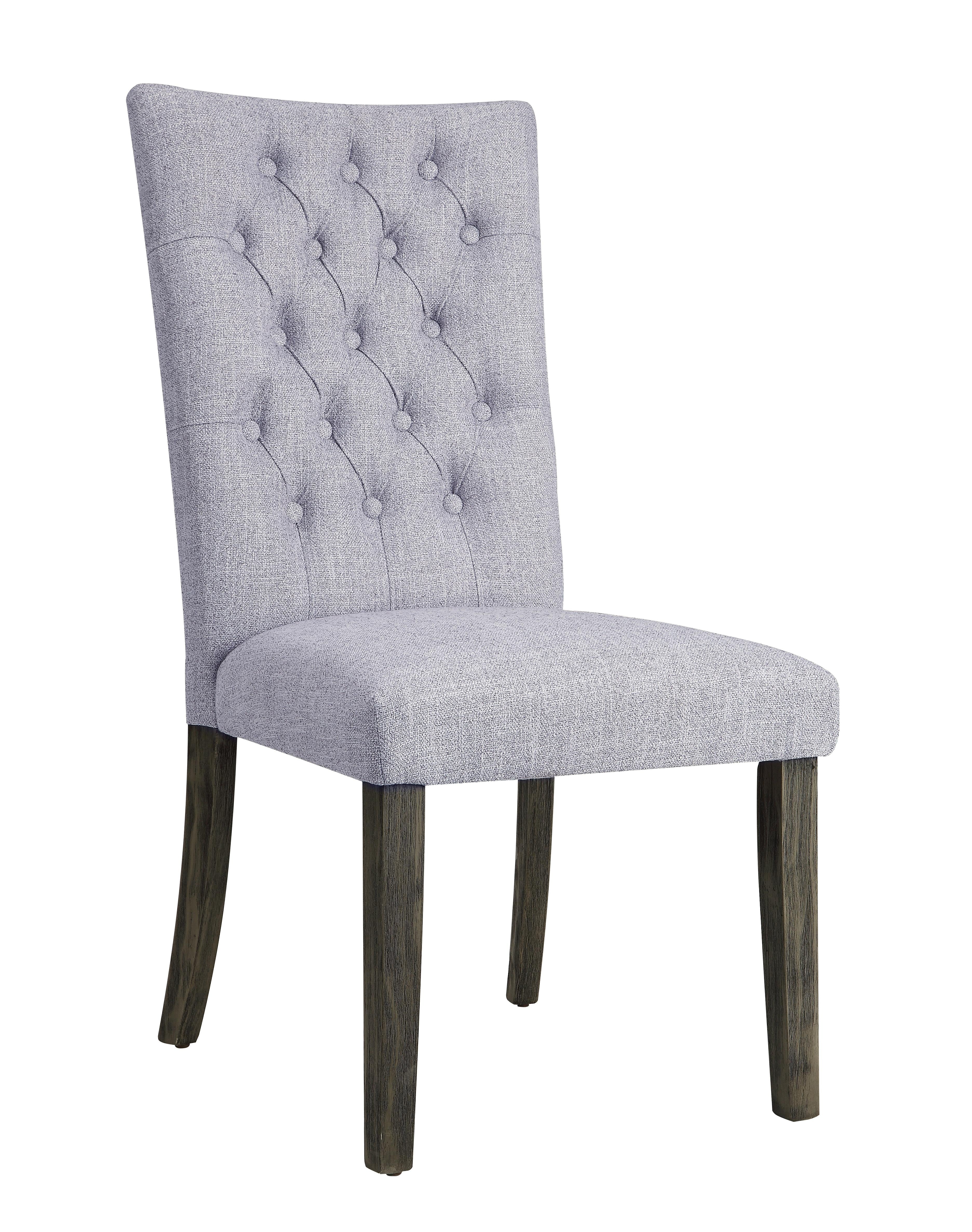 Merel Gray Linen & Gray Oak Side Chair - Joseph's Furniture (East Orange, NJ)