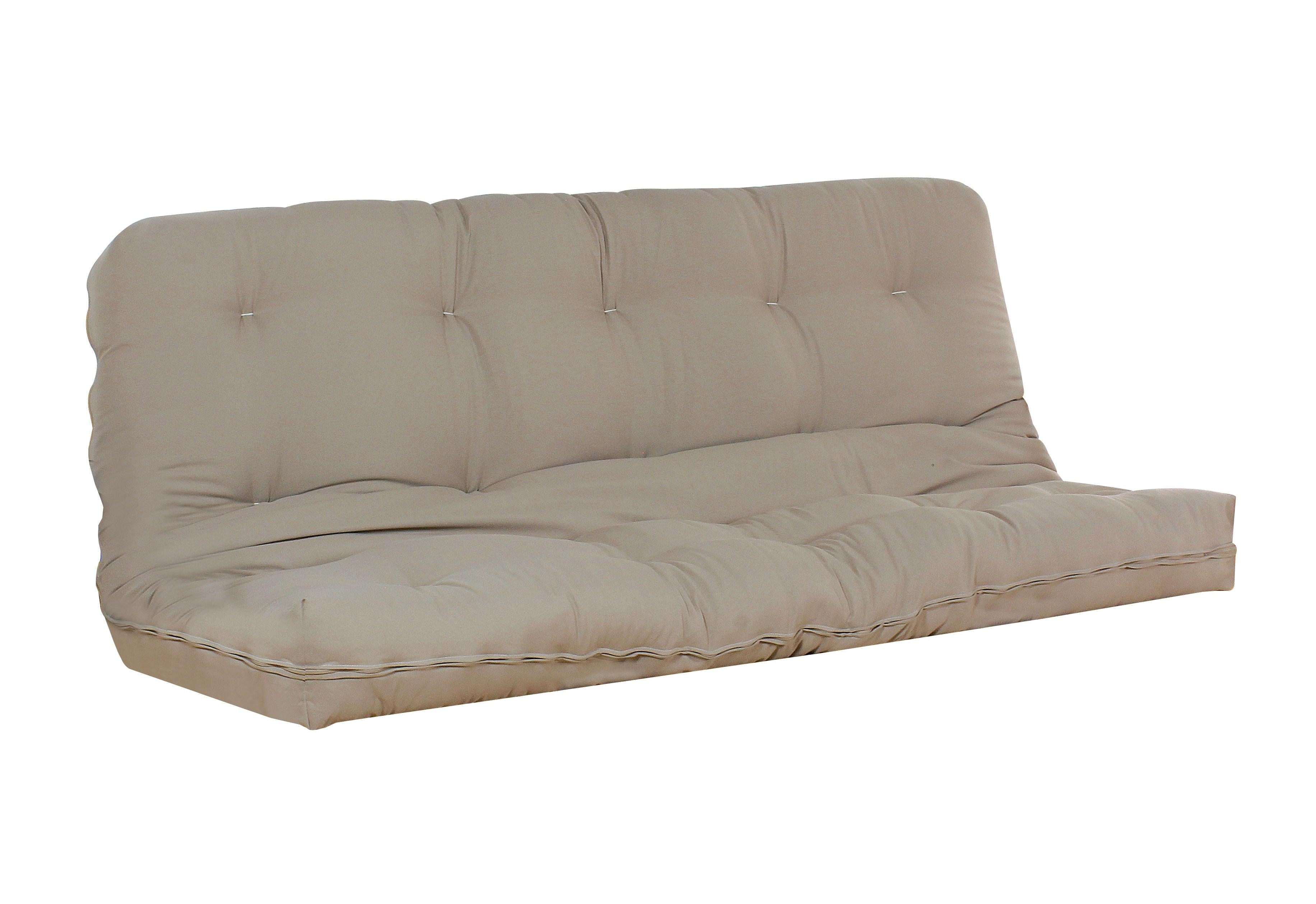 Nabila Khaki Full Futon Mattress, 8"H - Joseph's Furniture (East Orange, NJ)