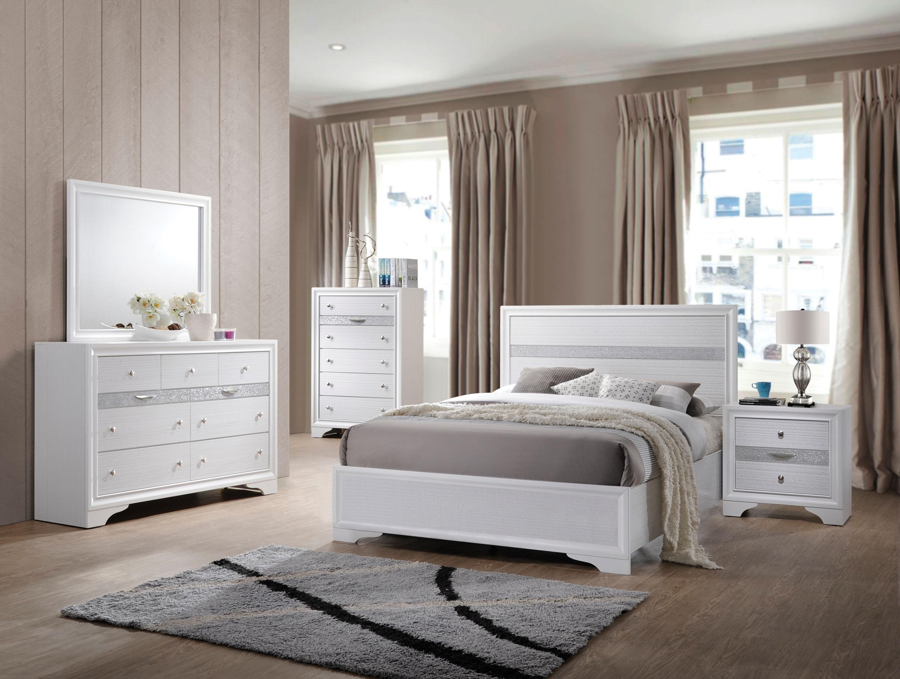 Naima White Twin Bed - Joseph's Furniture (East Orange, NJ)