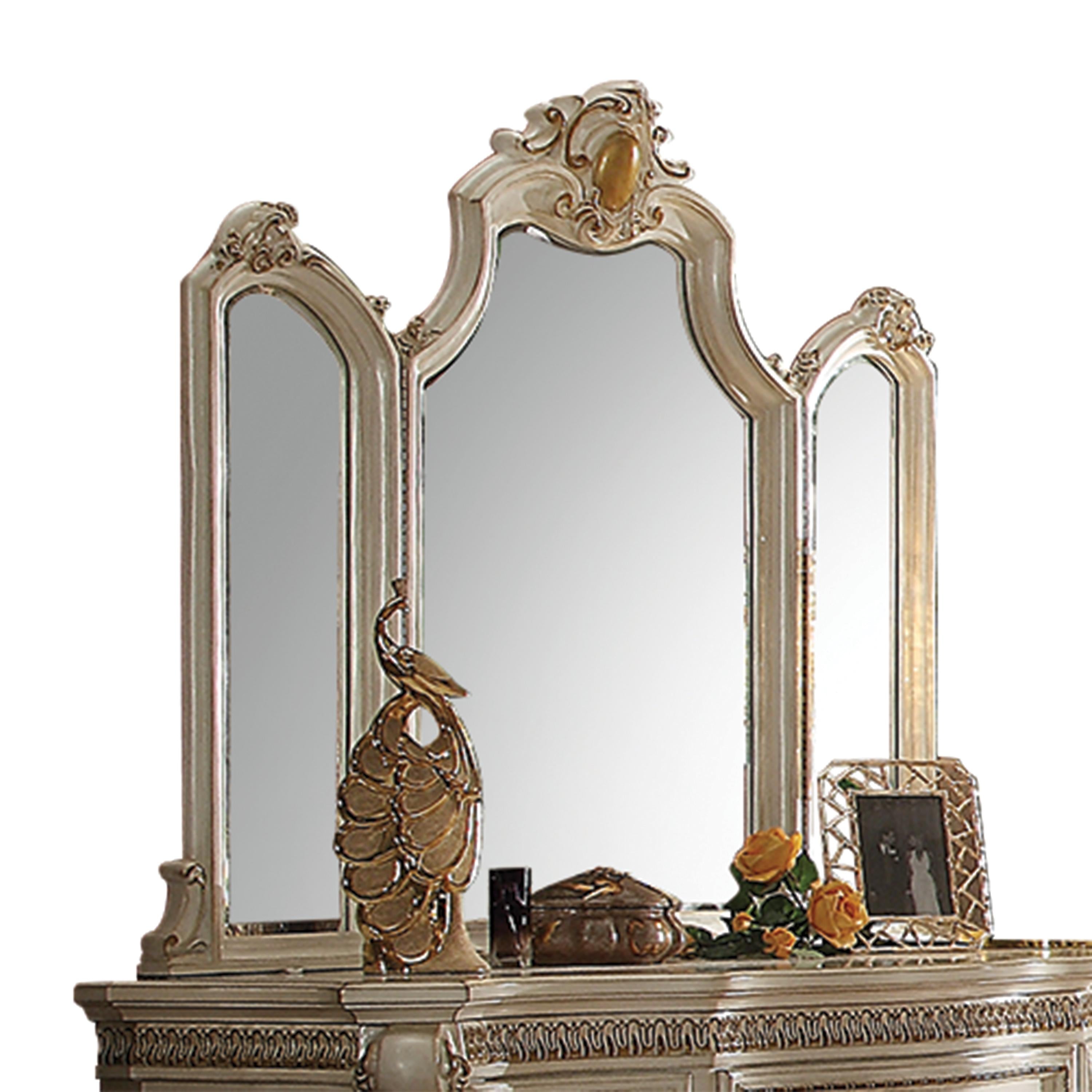Picardy Antique Pearl Mirror - Joseph's Furniture (East Orange, NJ)