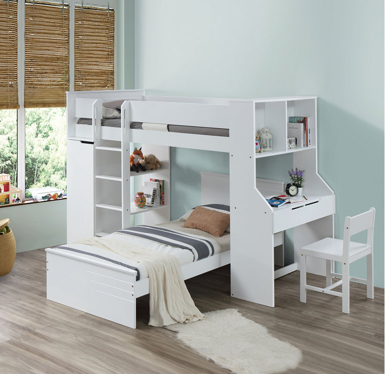 Ragna White Twin Bed - Joseph's Furniture (East Orange, NJ)
