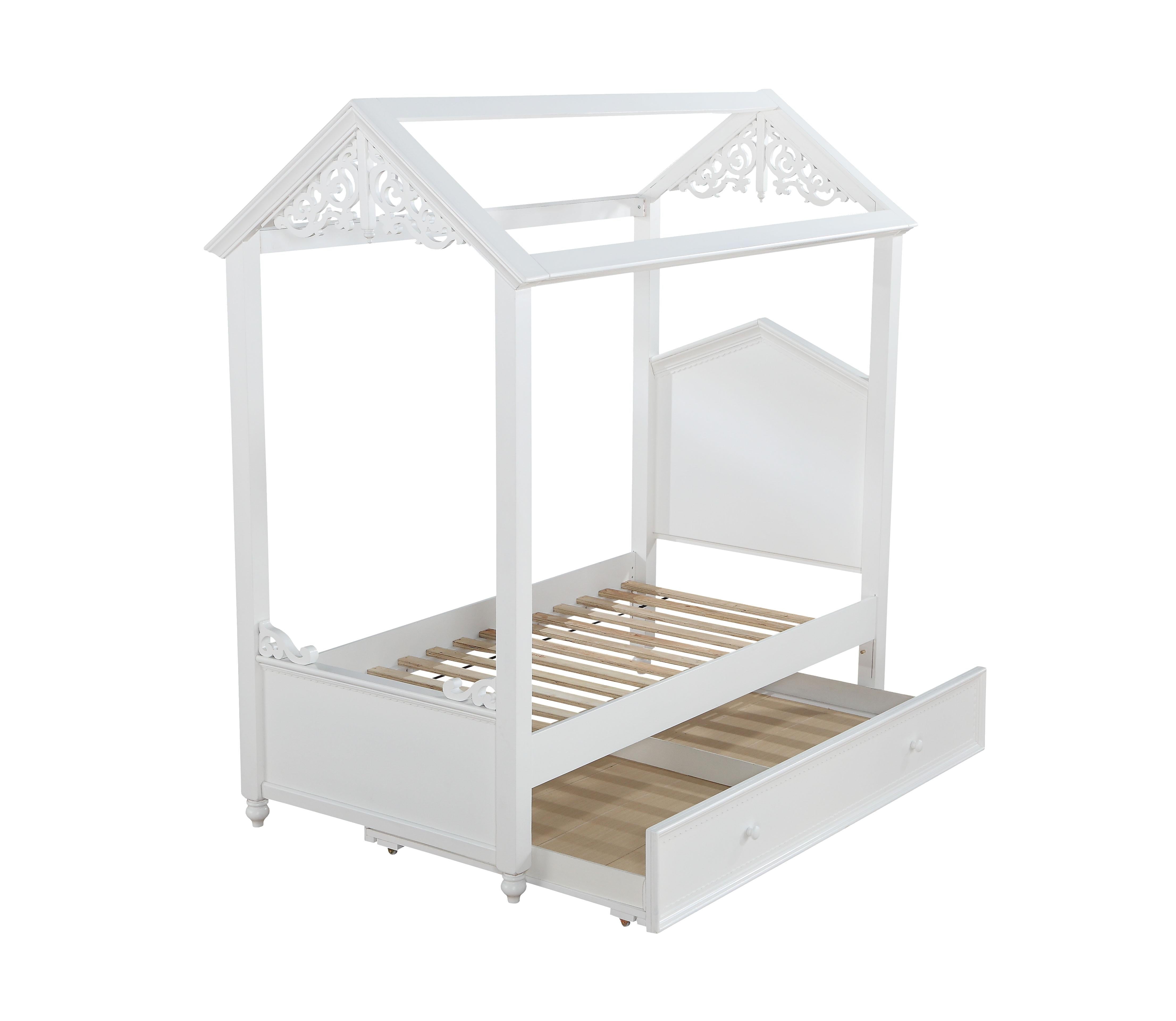 Rapunzel White Twin Bed - Joseph's Furniture (East Orange, NJ)