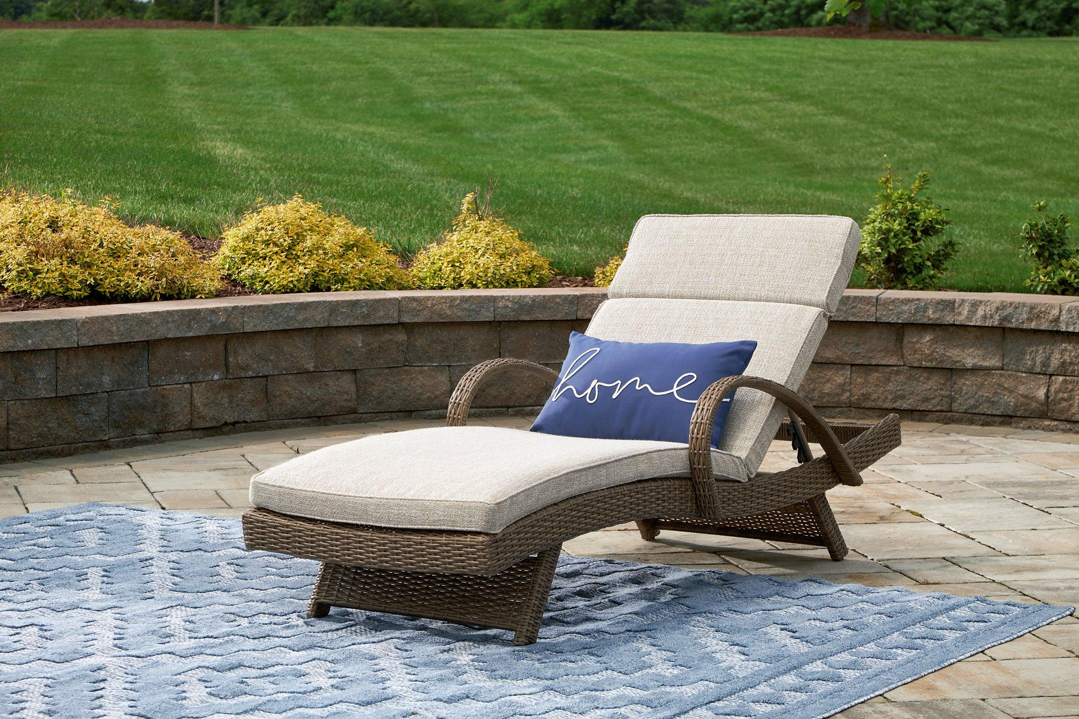 Beachcroft Outdoor Chaise Lounge with Cushion - Joseph's Furniture (East Orange, NJ)