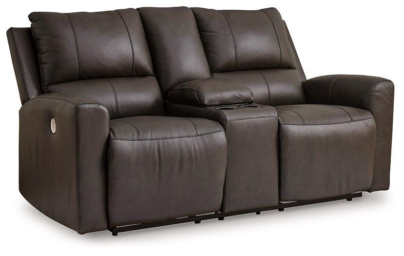 Boxmere Power Reclining Loveseat with Console - Joseph's Furniture (East Orange, NJ)