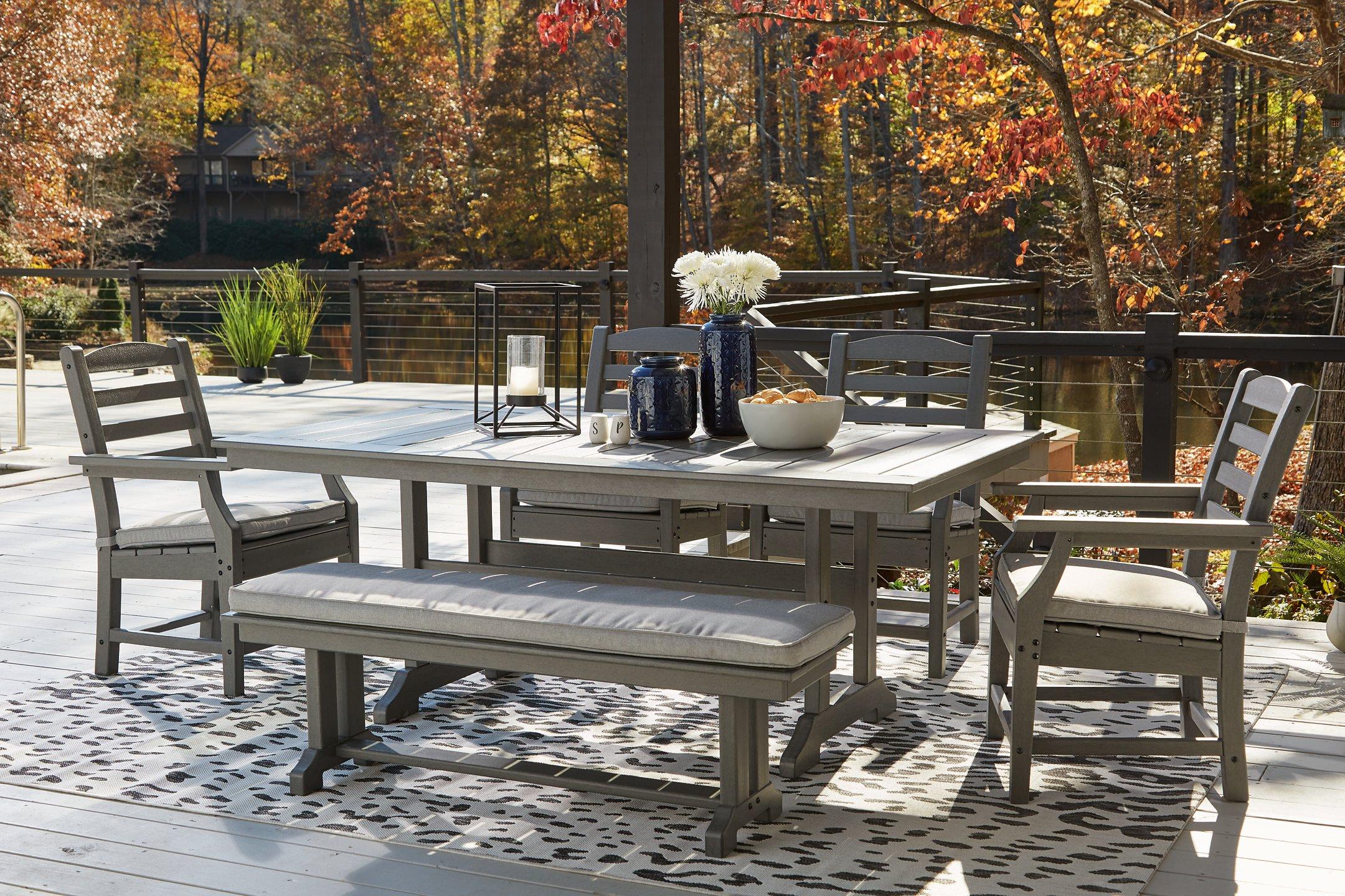 Visola Outdoor Dining Set - Joseph's Furniture (East Orange, NJ)