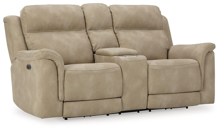 Next-Gen DuraPella Power Reclining Loveseat with Console - Joseph's Furniture (East Orange, NJ)