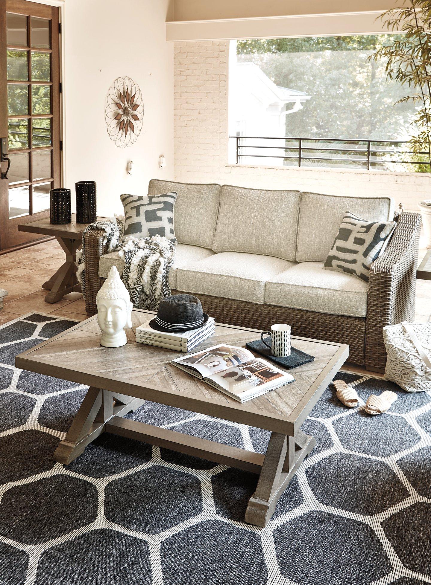 Beachcroft Beachcroft Nuvella Sofa with Coffee and End Table - Joseph's Furniture (East Orange, NJ)