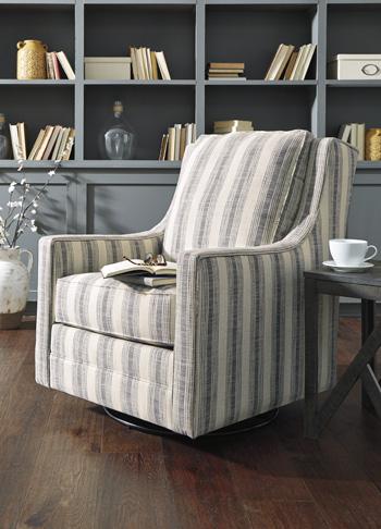 Kambria Swivel Glider Accent Chair - Joseph's Furniture (East Orange, NJ)