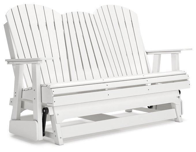 Hyland wave Outdoor Glider Loveseat - Joseph's Furniture (East Orange, NJ)