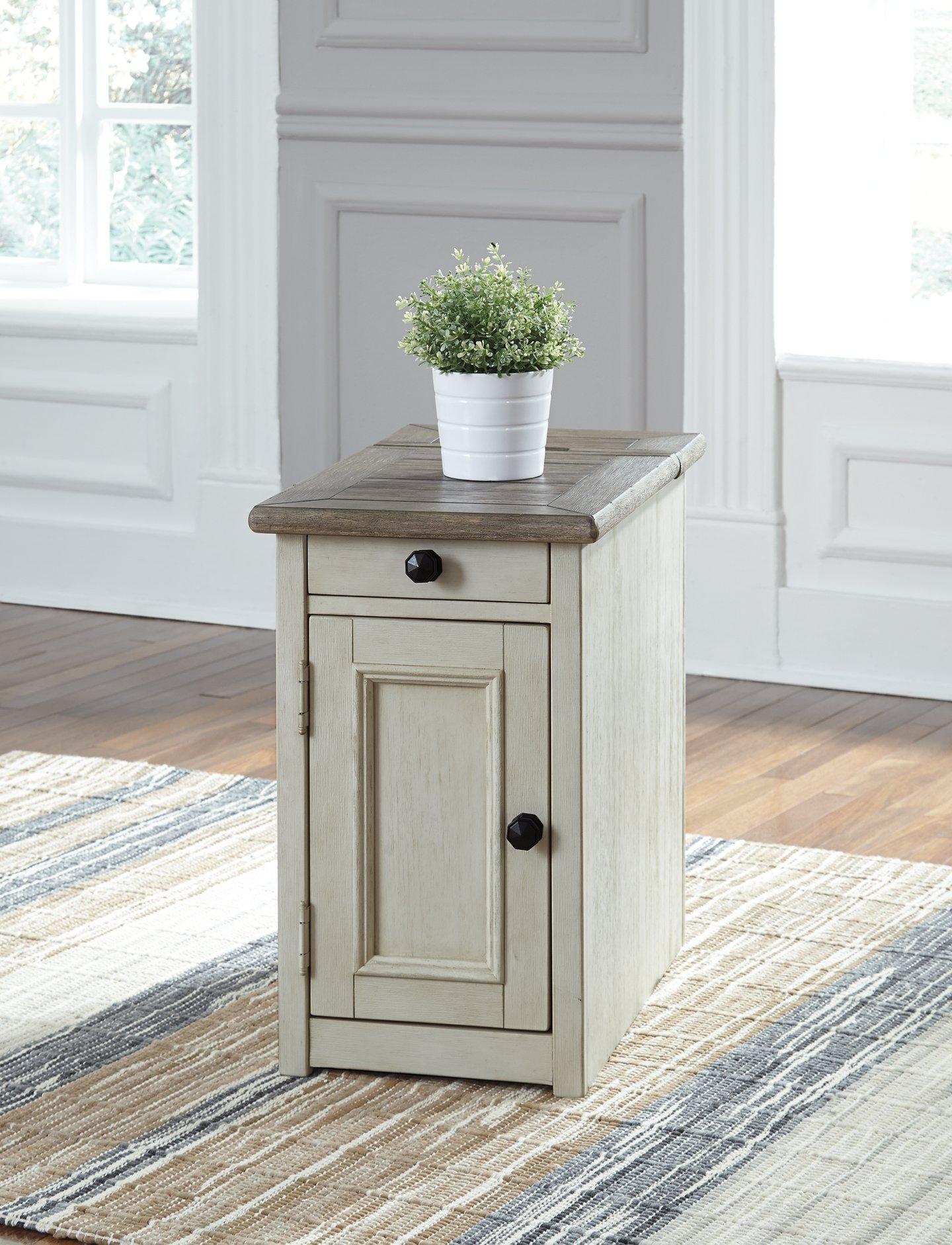 Bolanburg Chairside End Table with USB Ports & Outlets - Joseph's Furniture (East Orange, NJ)