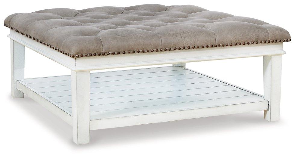 Kanwyn Upholstered Ottoman Coffee Table - Joseph's Furniture (East Orange, NJ)