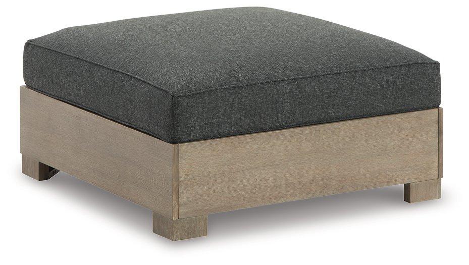 Citrine Park Outdoor Ottoman with Cushion - Joseph's Furniture (East Orange, NJ)