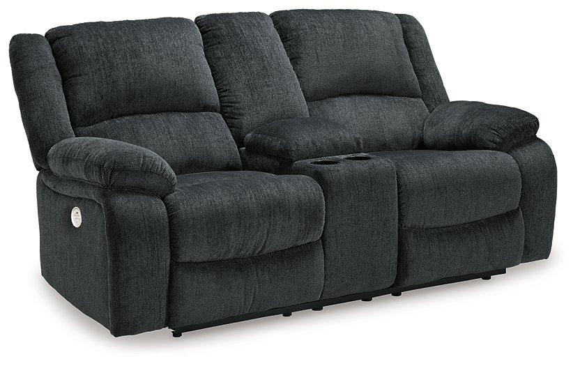 Draycoll Power Reclining Loveseat with Console - Joseph's Furniture (East Orange, NJ)
