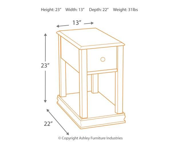 Breegin Chairside End Table - Joseph's Furniture (East Orange, NJ)
