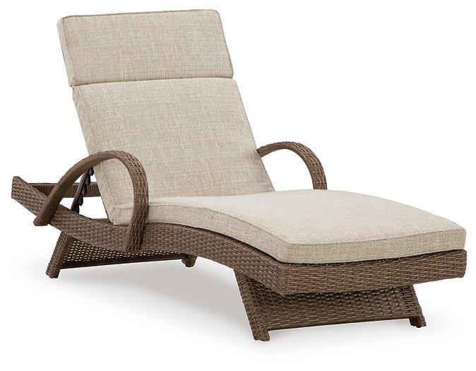 Beachcroft Outdoor Chaise Lounge with Cushion - Joseph's Furniture (East Orange, NJ)