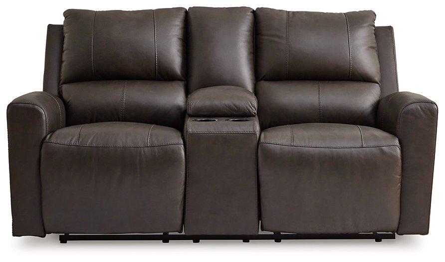 Boxmere Power Reclining Loveseat with Console - Joseph's Furniture (East Orange, NJ)