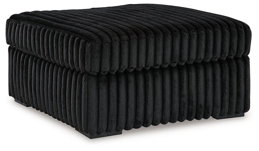 Midnight-Madness Oversized Accent Ottoman - Joseph's Furniture (East Orange, NJ)