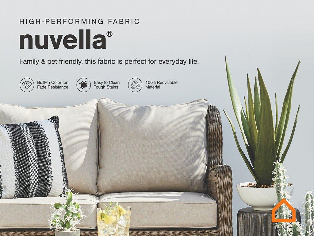 Visola Outdoor Sofa and Loveseat Set - Joseph's Furniture (East Orange, NJ)
