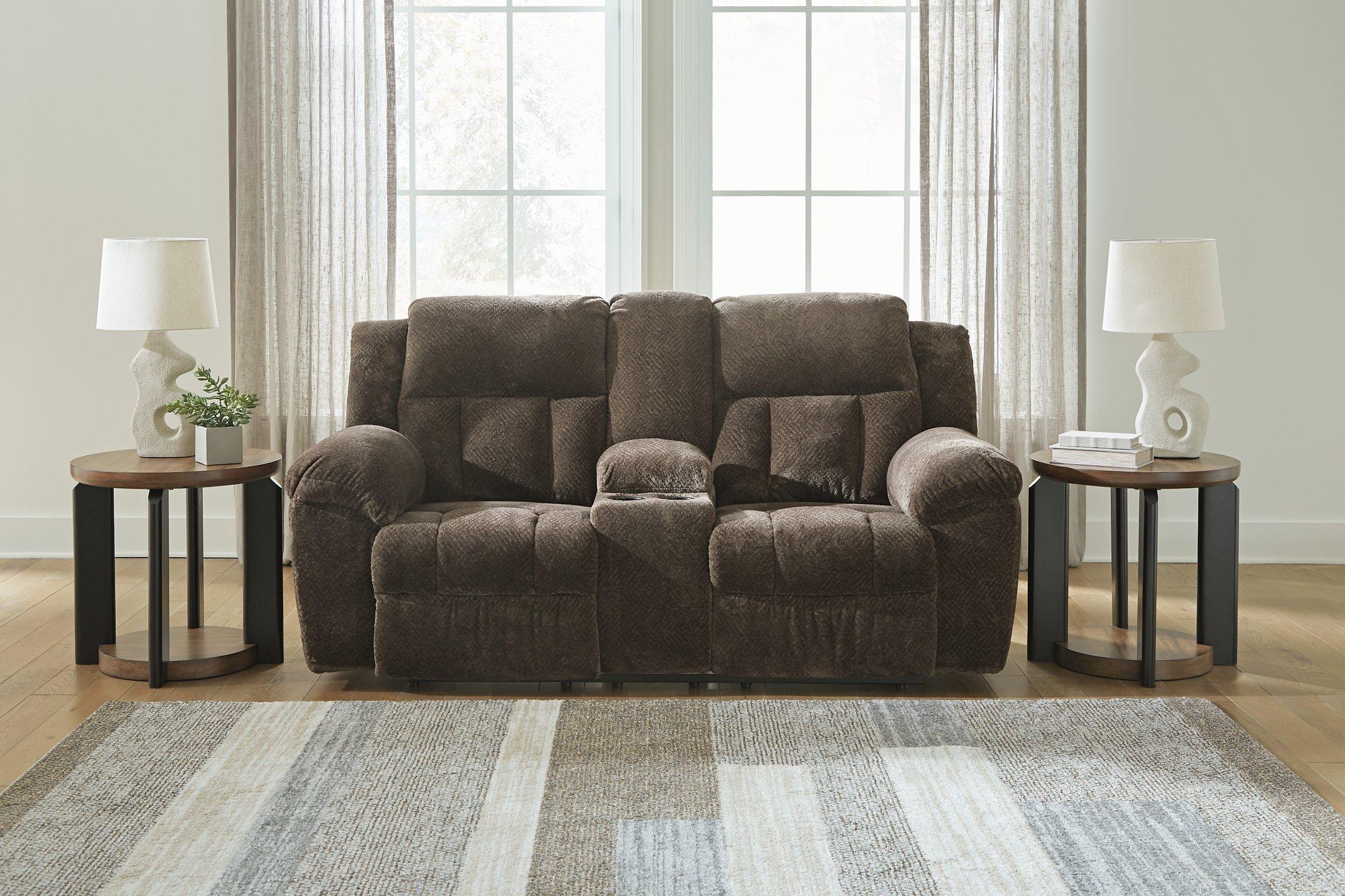 Frohn Reclining Loveseat with Console - Joseph's Furniture (East Orange, NJ)