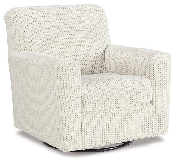 Herstow Swivel Glider Accent Chair - Joseph's Furniture (East Orange, NJ)