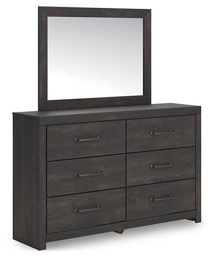 Hollivern Dresser and Mirror - Joseph's Furniture (East Orange, NJ)