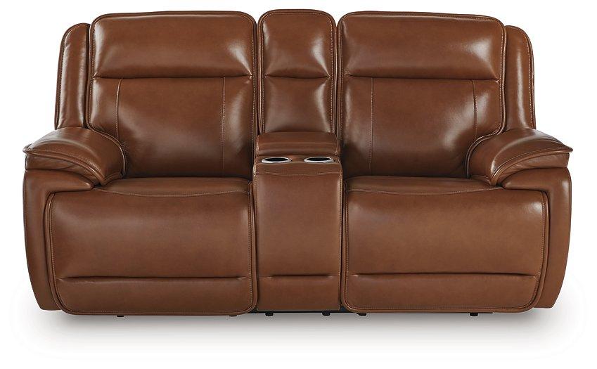 Healy Pier Power Reclining Loveseat with Console - Joseph's Furniture (East Orange, NJ)