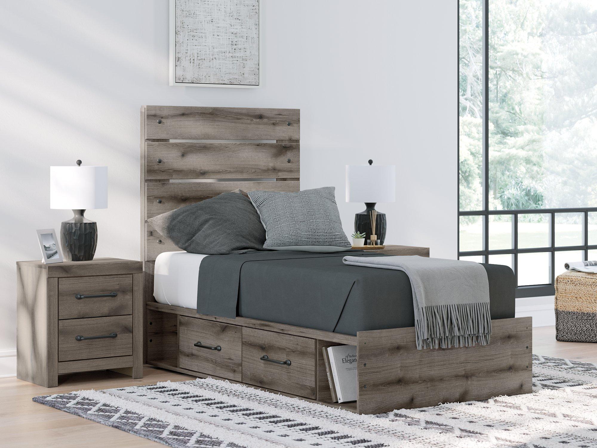 Graystorm Bed with Storage - Joseph's Furniture (East Orange, NJ)