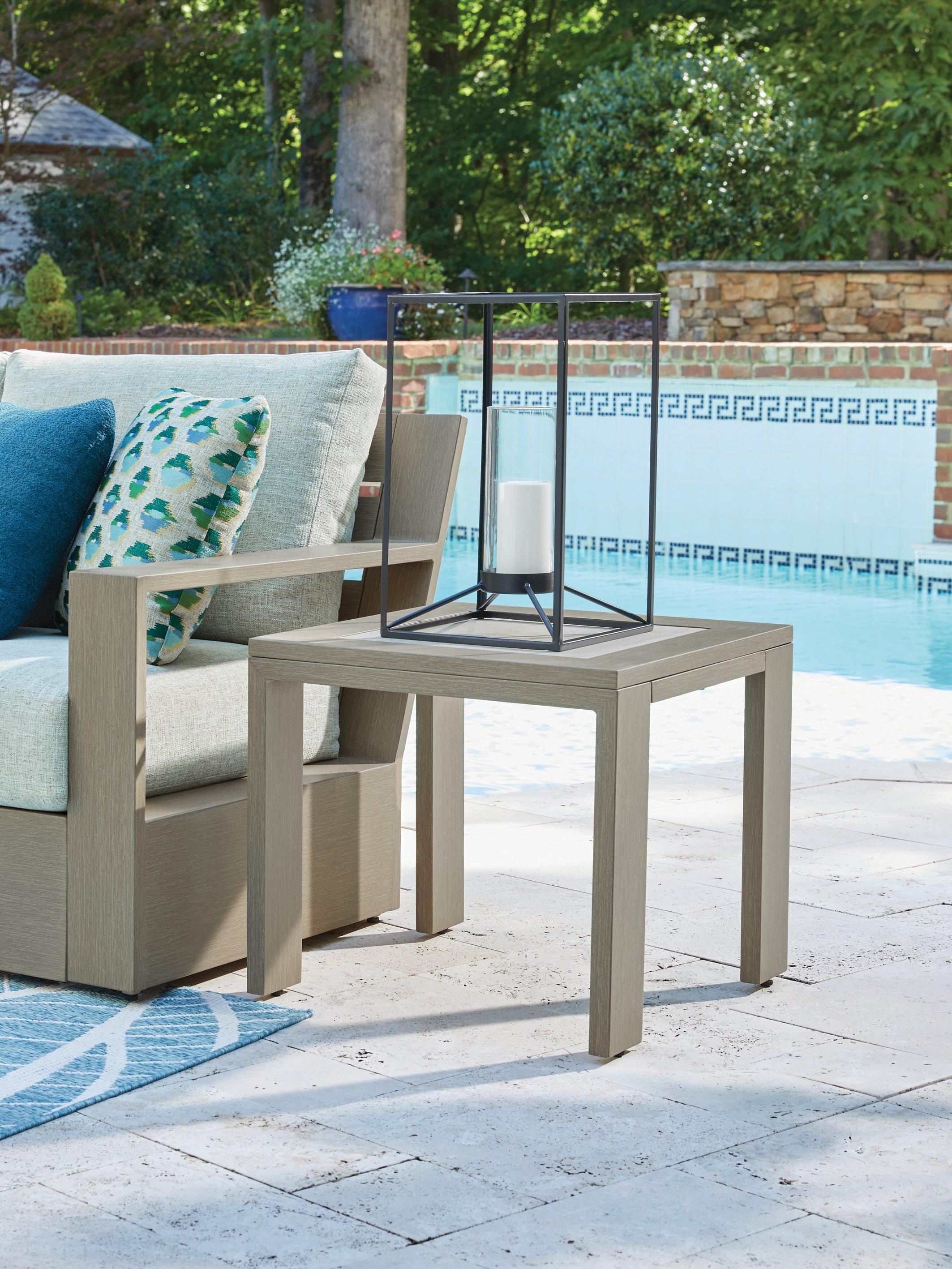 Kimpton Isle Outdoor End Table - Joseph's Furniture (East Orange, NJ)