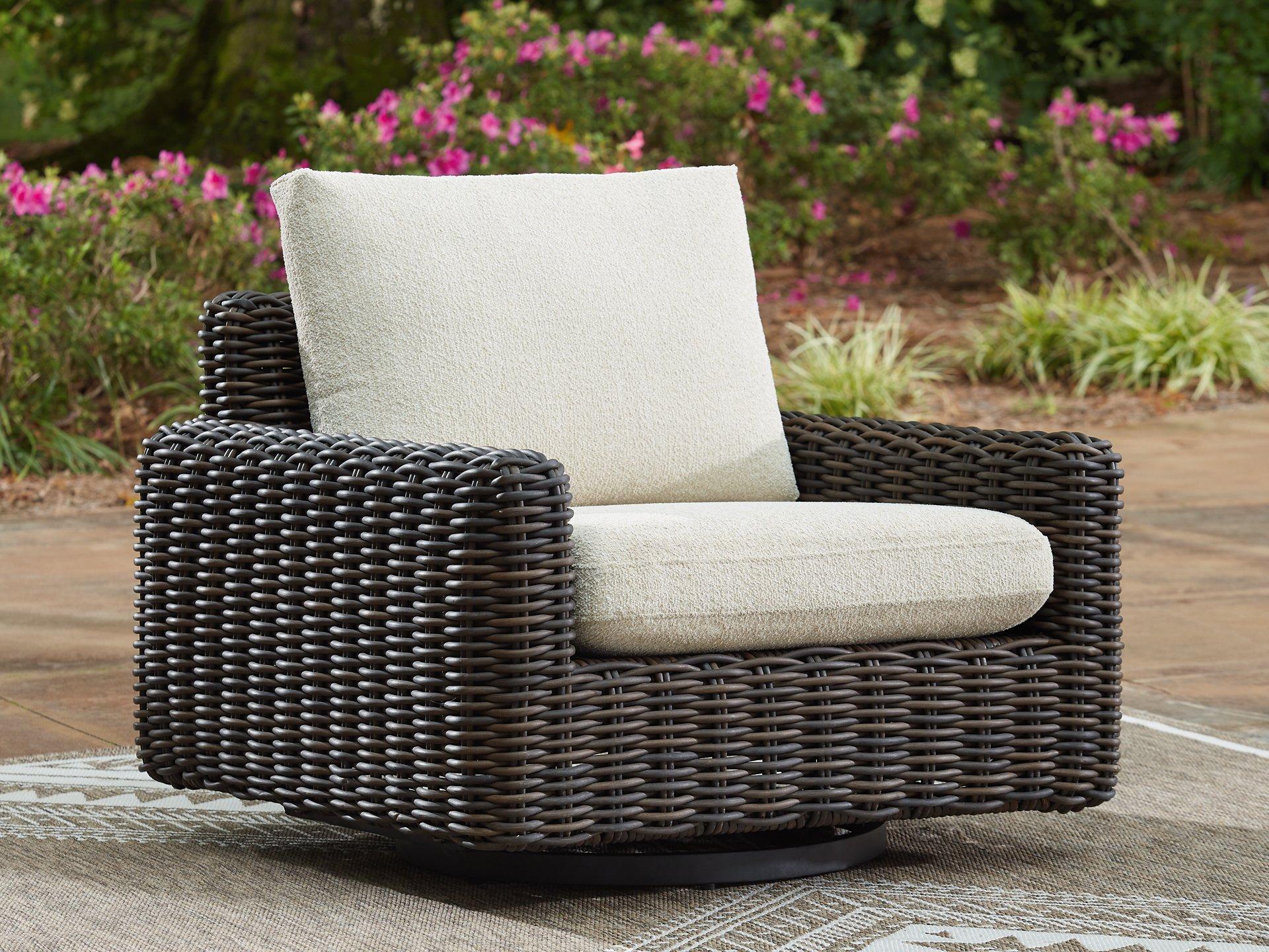 Kimora Outdoor Swivel Lounge Chair - Joseph's Furniture (East Orange, NJ)