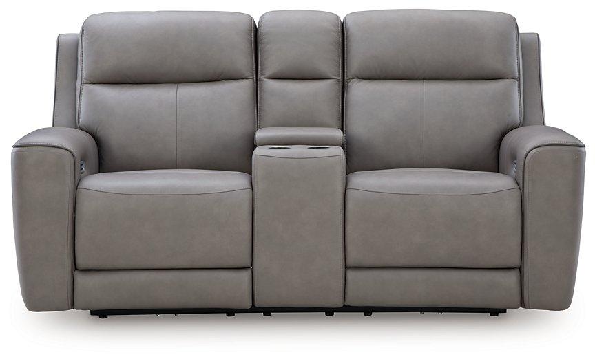 5Z-Comfort Power Reclining Loveseat with Console - Joseph's Furniture (East Orange, NJ)