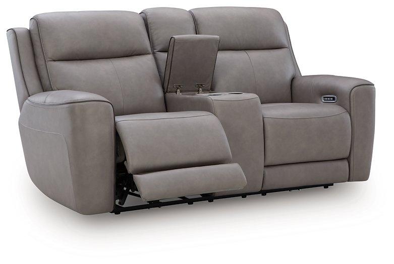 5Z-Comfort Power Reclining Loveseat with Console - Joseph's Furniture (East Orange, NJ)