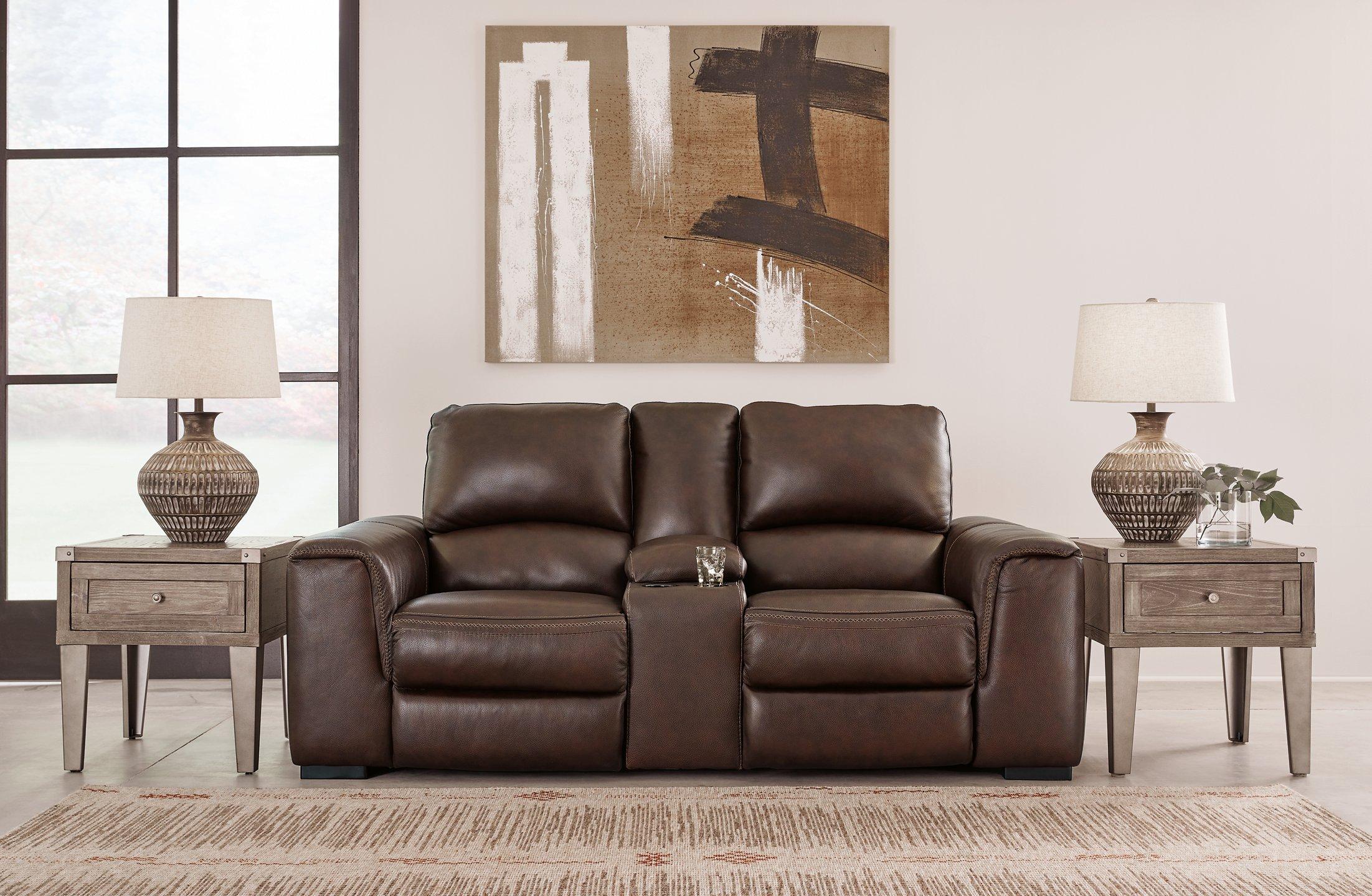 Alessandro Power Reclining Loveseat with Console - Joseph's Furniture (East Orange, NJ)