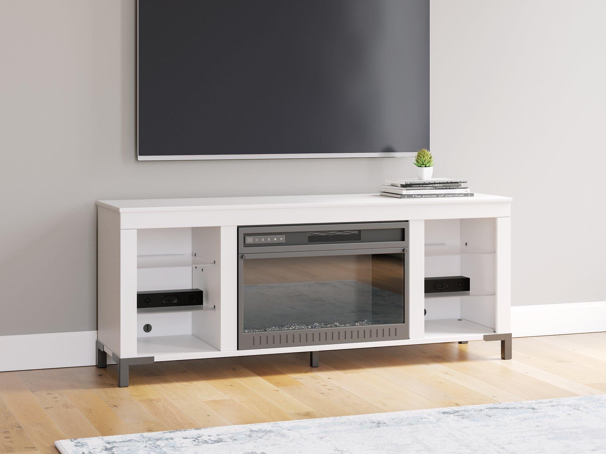 Brollevi 60" TV Stand with Electric Fireplace - Joseph's Furniture (East Orange, NJ)