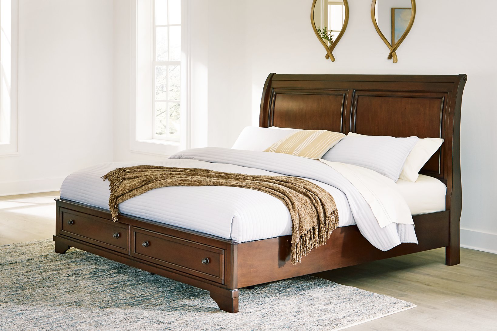 Trellington Sleigh Storage Bed - Joseph's Furniture (East Orange, NJ)