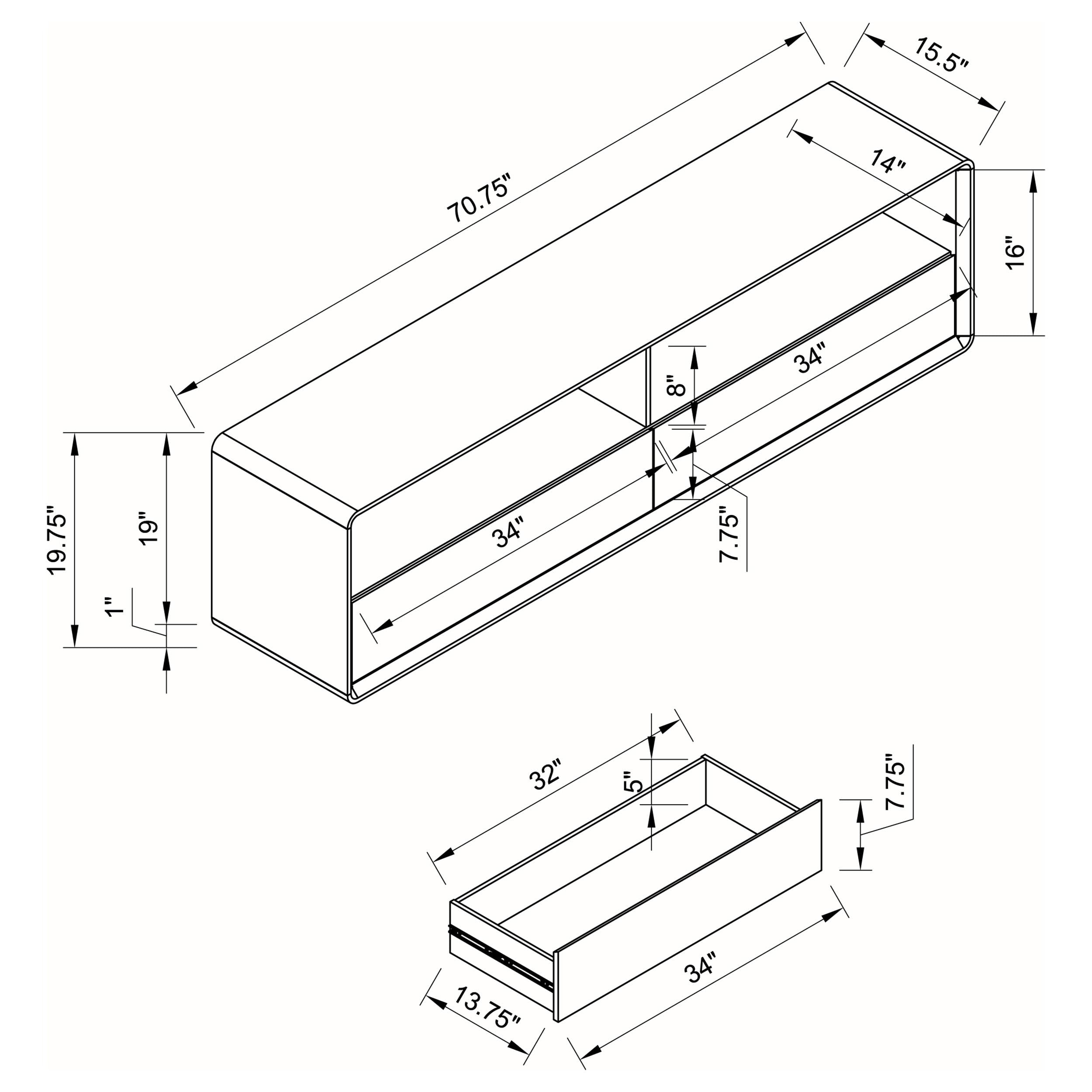 Ellice TV Stand - Joseph's Furniture (East Orange, NJ)