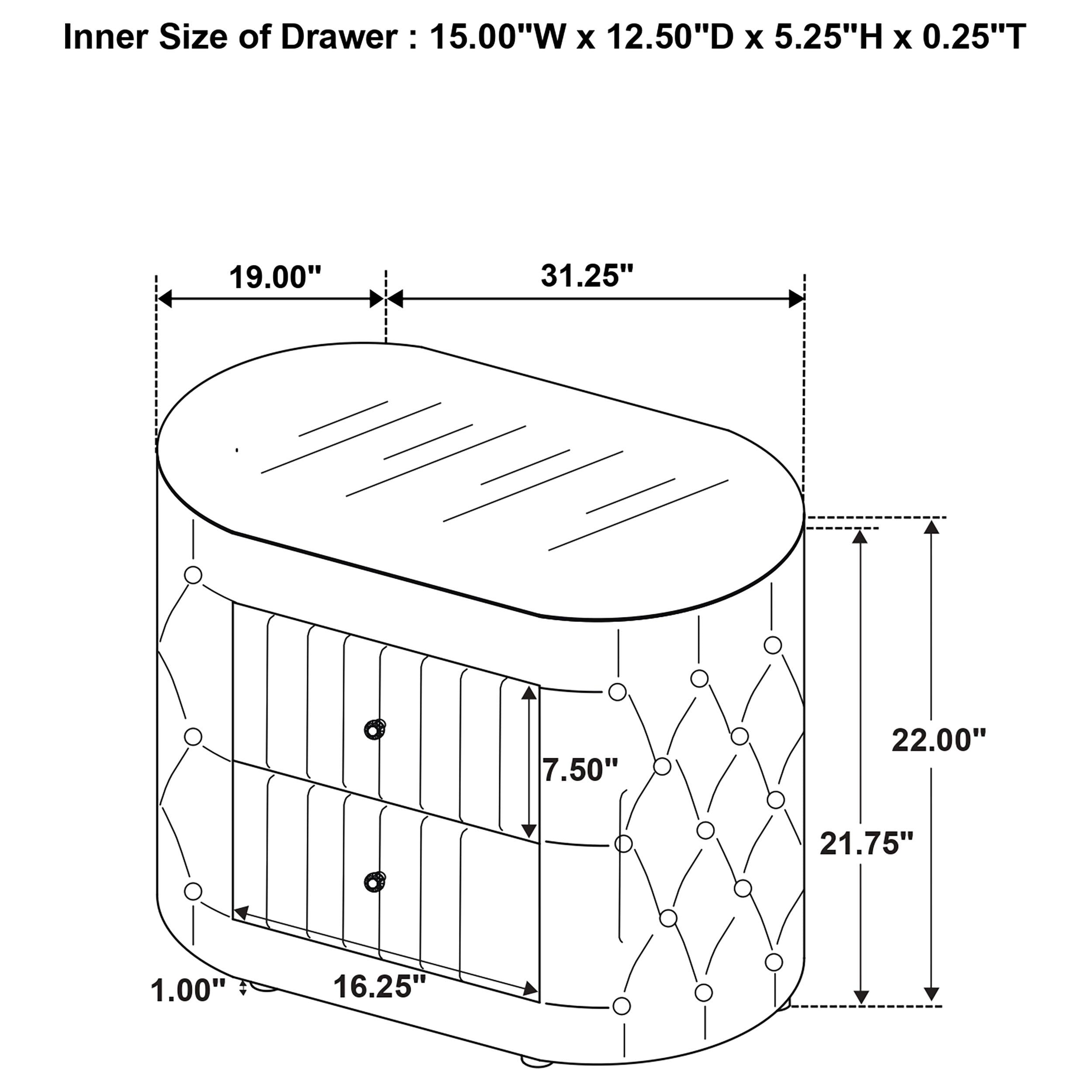 Sonya Nightstand - Joseph's Furniture (East Orange, NJ)