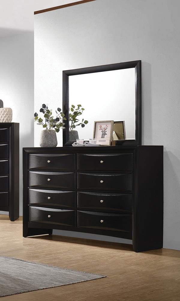 Briana Rectangle Dresser Mirror Black - Joseph's Furniture (East Orange, NJ)