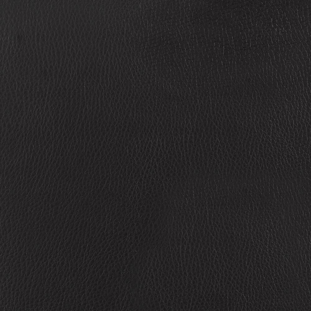 Edenton Upholstered Adjustable Height Bar Stools Black and Chrome (Set of 2)