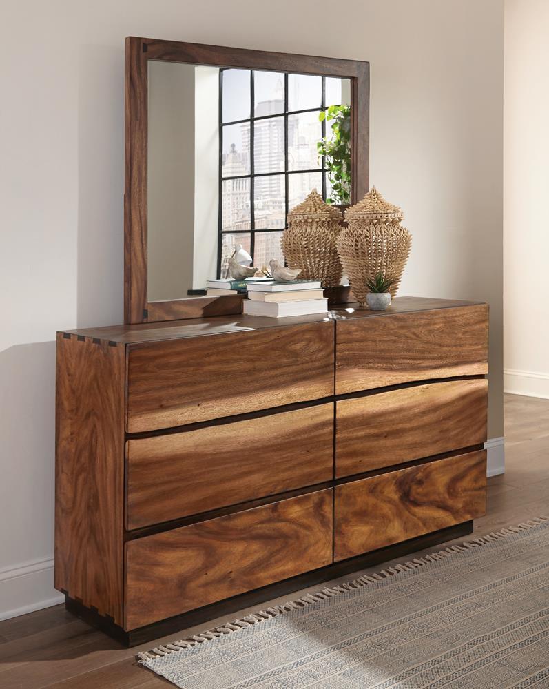 Winslow Dresser Mirror Smokey Walnut - Joseph's Furniture (East Orange, NJ)