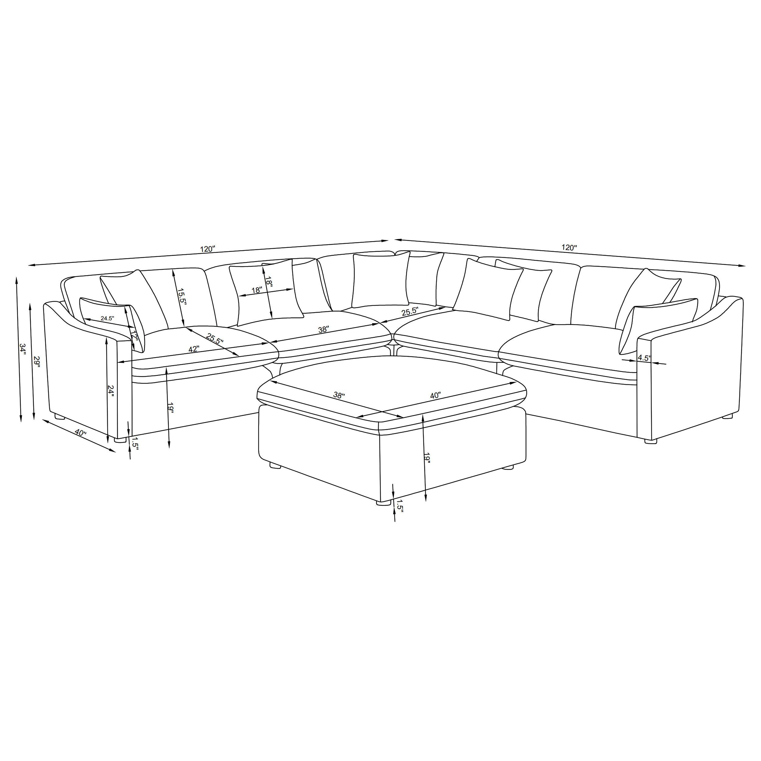 Hobson Modular Sectional Sofa - Joseph's Furniture (East Orange, NJ)