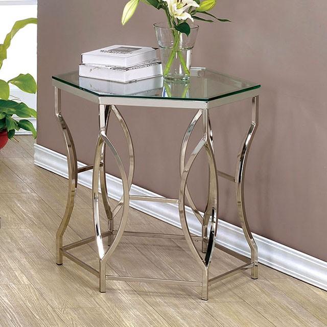 ZOLA Chrome End Table - Joseph's Furniture (East Orange, NJ)