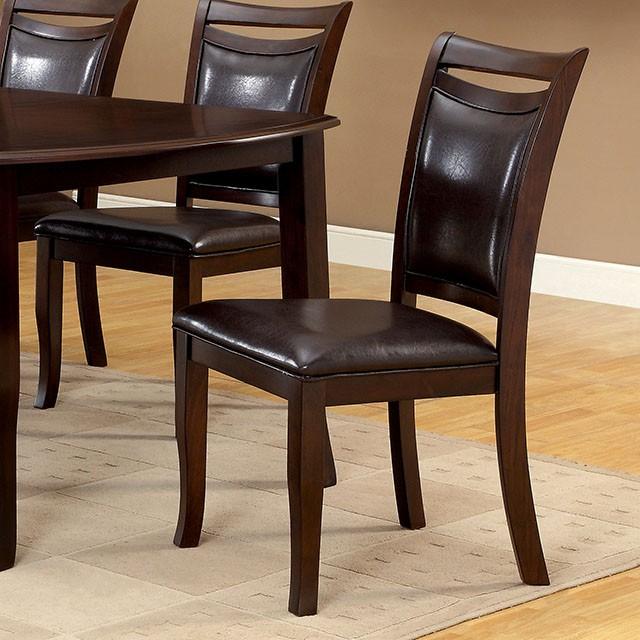 Woodside Dark Cherry/Espresso Side Chair (2/CTN) - Joseph's Furniture (East Orange, NJ)