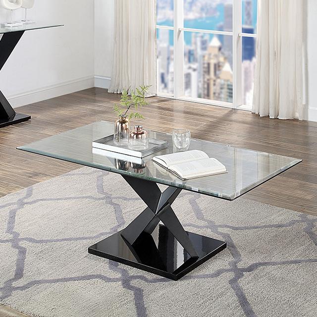 XANTHUS Coffee Table, Black - Joseph's Furniture (East Orange, NJ)
