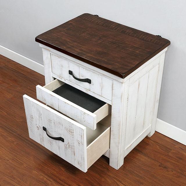 ALYSON Night Stand w/ USB Plug - Joseph's Furniture (East Orange, NJ)
