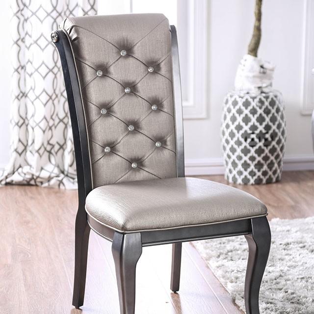 Amina Gray Side Chair (2/CTN) - Joseph's Furniture (East Orange, NJ)
