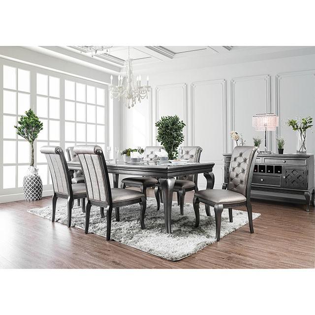 Amina Gray Dining Table - Joseph's Furniture (East Orange, NJ)