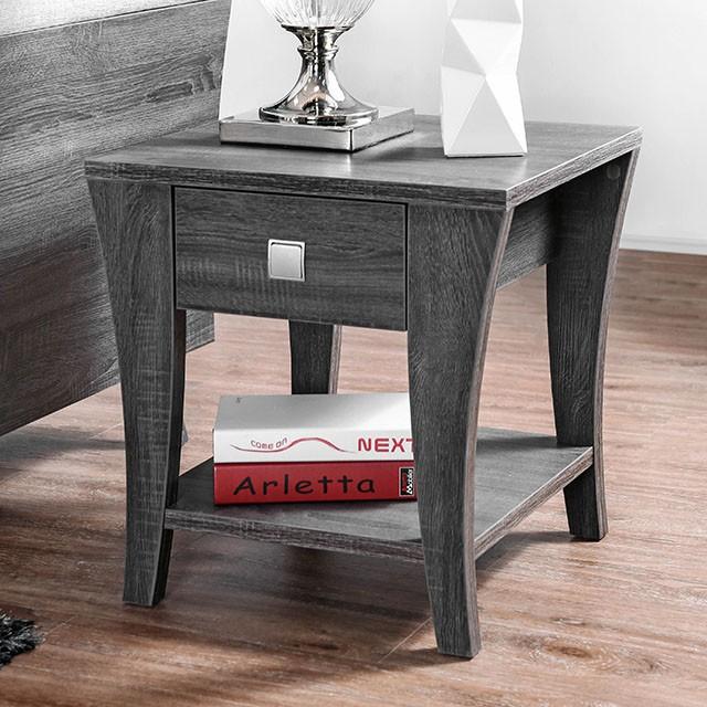 Amity Gray End Table - Joseph's Furniture (East Orange, NJ)