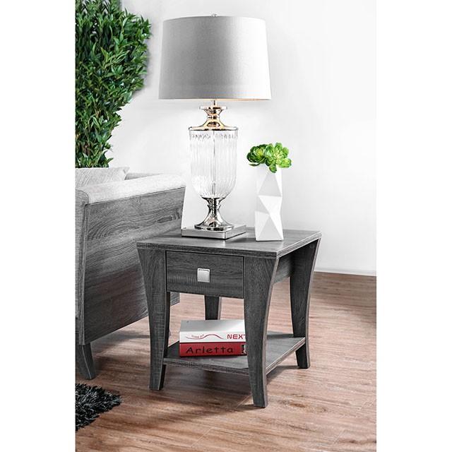 Amity Gray End Table - Joseph's Furniture (East Orange, NJ)