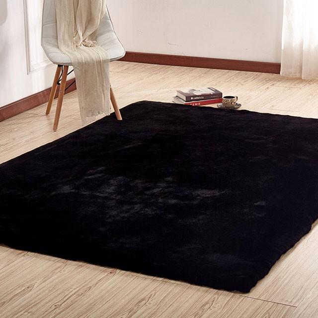 Caparica Black 5' X 7' Area Rug - Joseph's Furniture (East Orange, NJ)